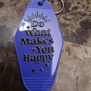 Purple Keychain with Inspirational Quote Motivational Motel Key